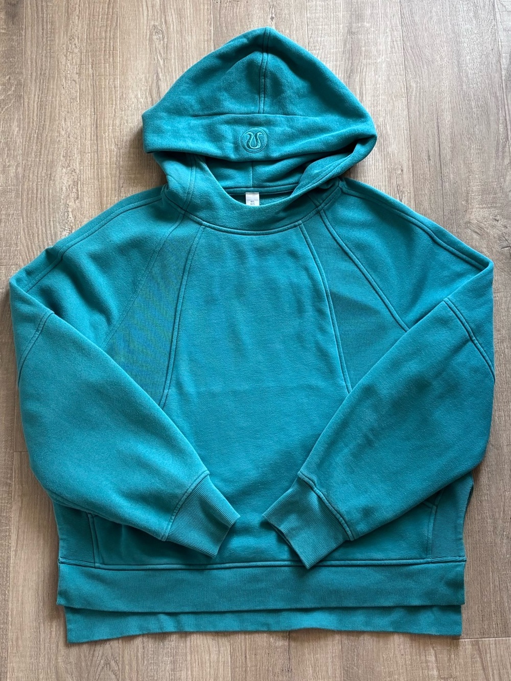 Lululemon Scuba Oversized Side-Slit Hoodie in Teal Lagoon